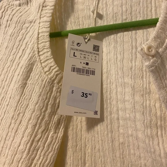 NWT- size large Women’s Cardigan - Zara - Picture 7 of 7